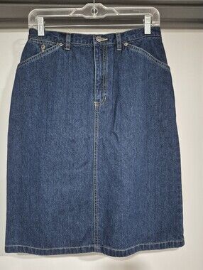 NWT Lizwear Jeans Classic Denim Skirt